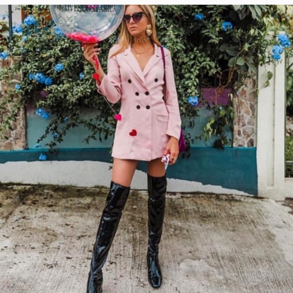 Zara Blogger Fav Pretty Pink Blazer Romper